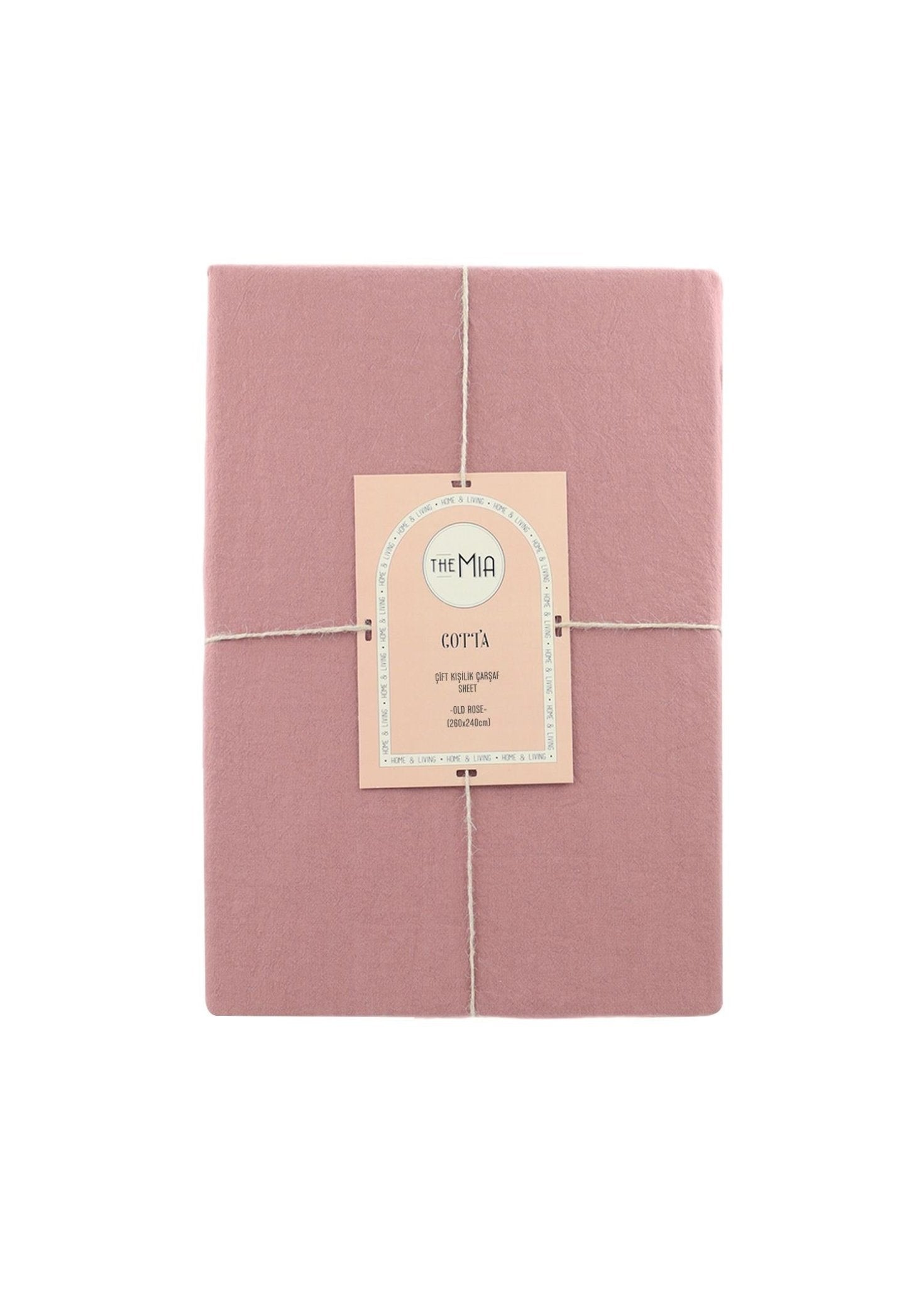 Cotta Old Rose Double Bed Sheet 260x240 Cm - Exporgin - Global Shopping Site