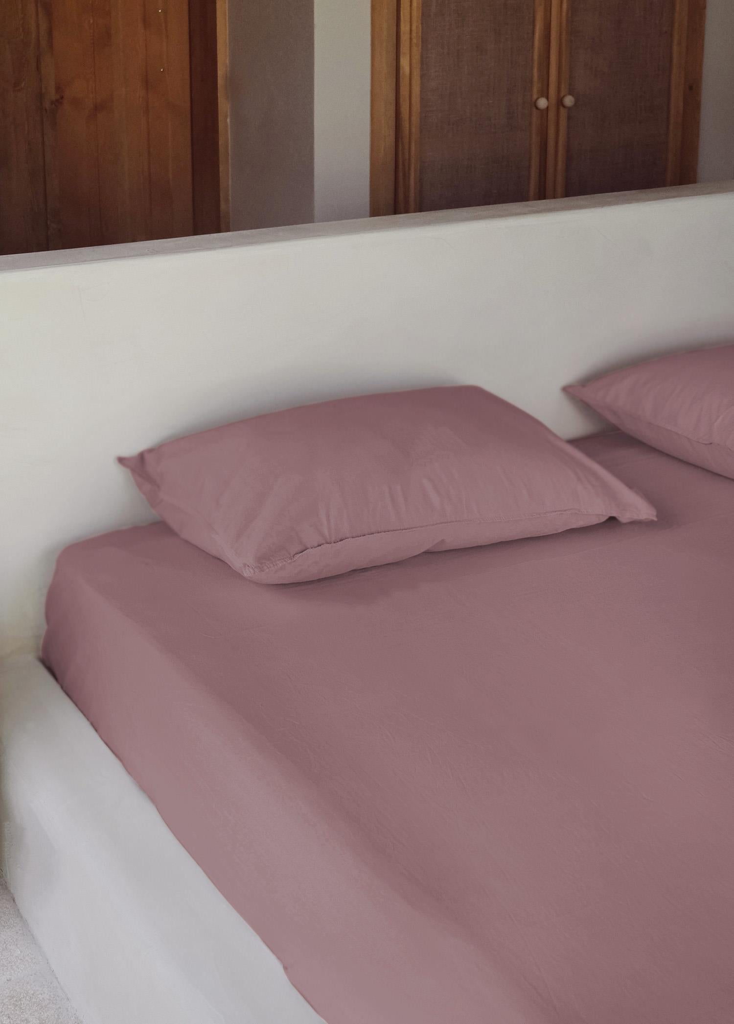 Cotta Old Rose Single Fitted Sheet 200x100