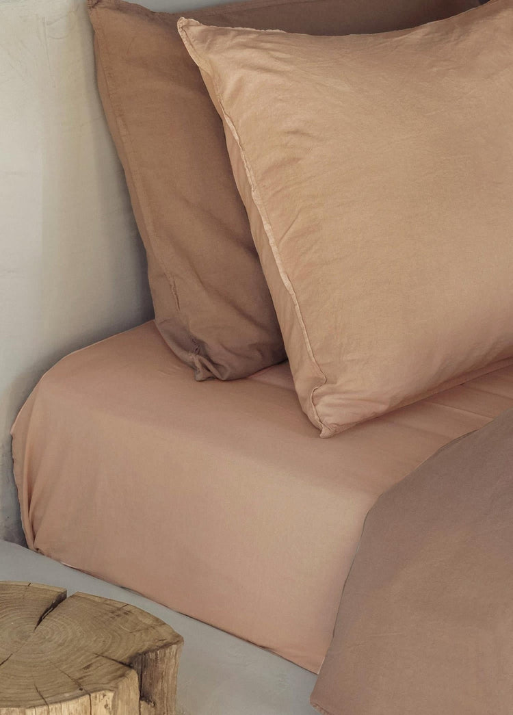 Cotta Toast Single Fitted Sheet 200x100 Cm - Exporgin - Global Shopping Site