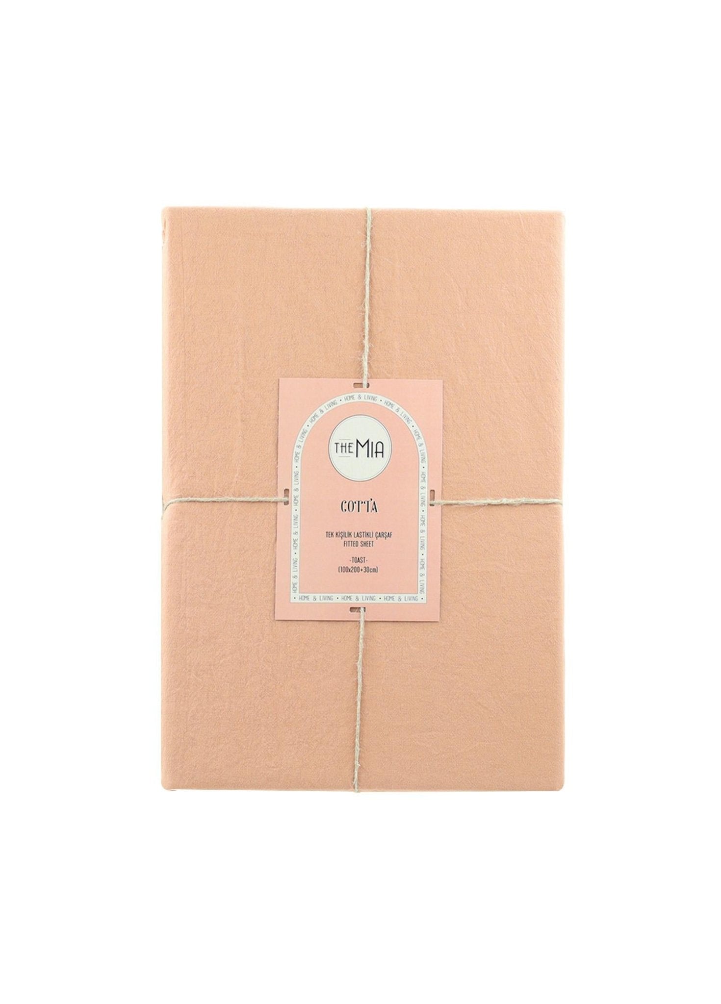 Cotta Toast Single Fitted Sheet 200x100 Cm - Exporgin - Global Shopping Site