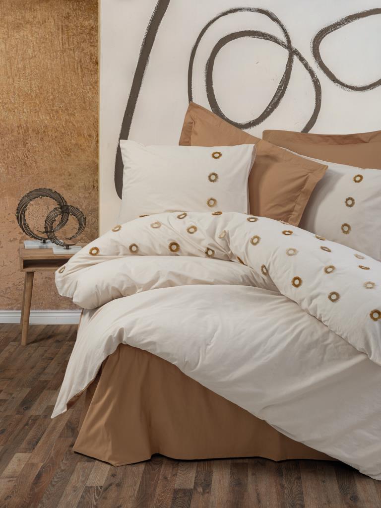 Doble conjunto de cobertura de dudas nomi beige