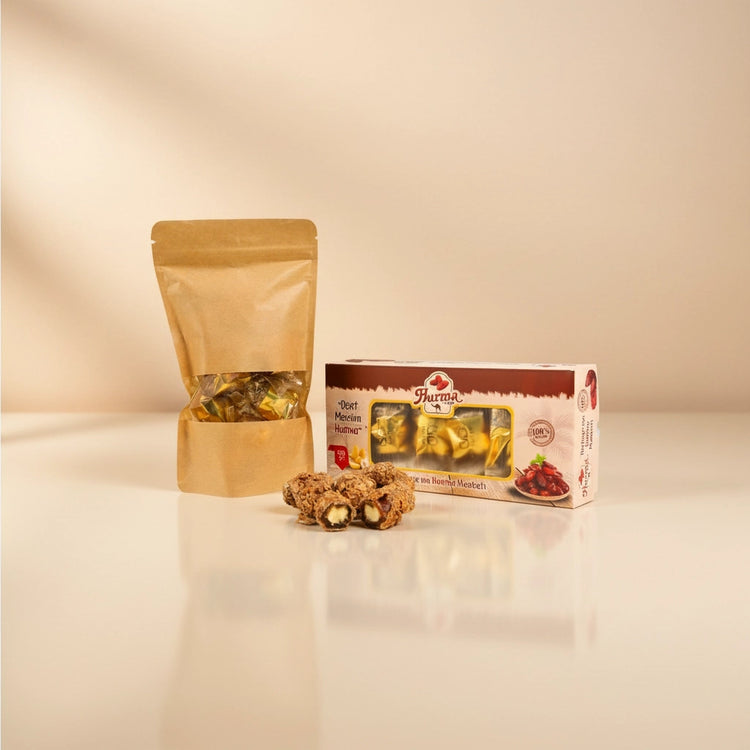 Crispy Chocolate Covered Dates with Almonds 500g (17.64 oz) - Exporgin | Türkiye Comes to You