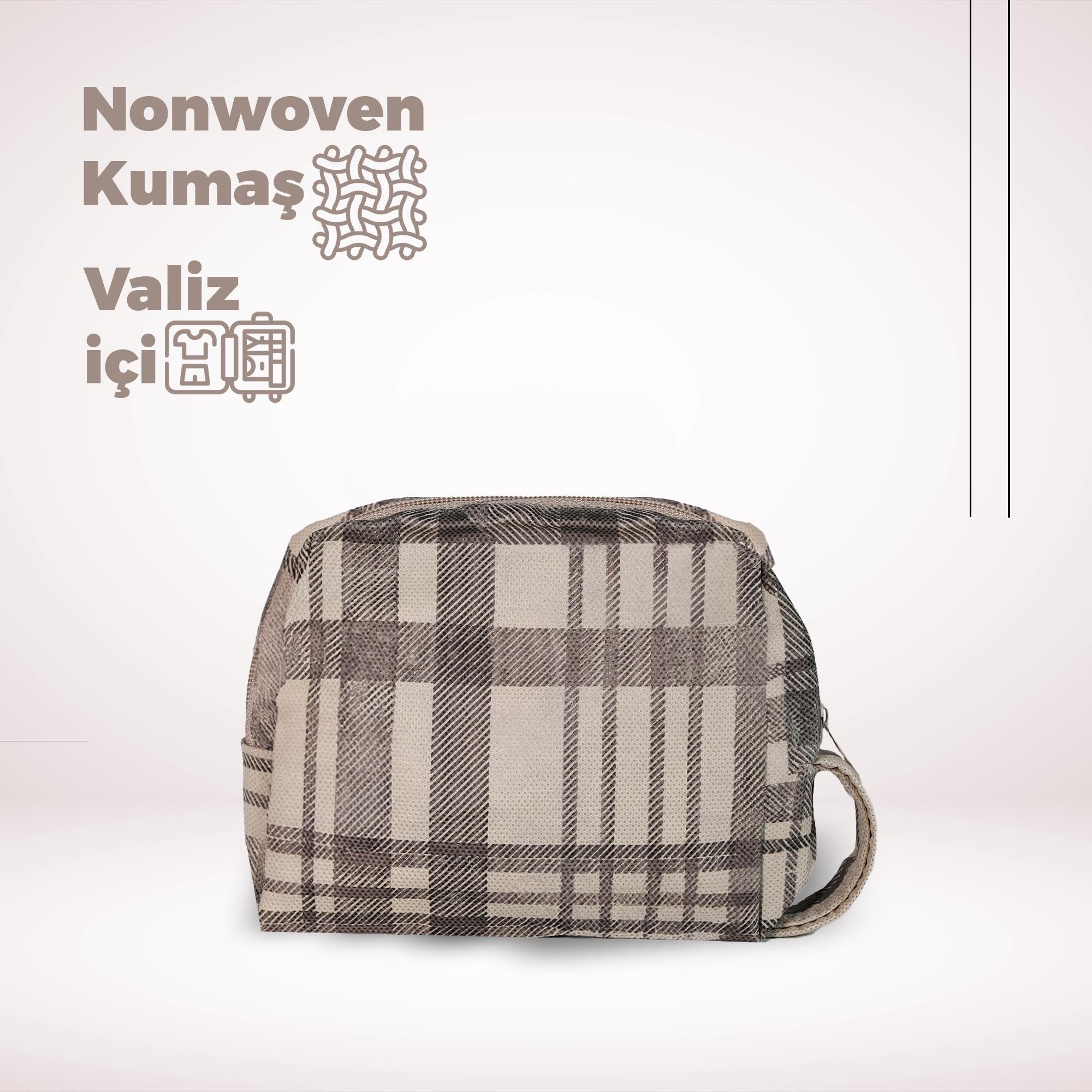 Cuty Home Plaid Muster Make -up -Tasche