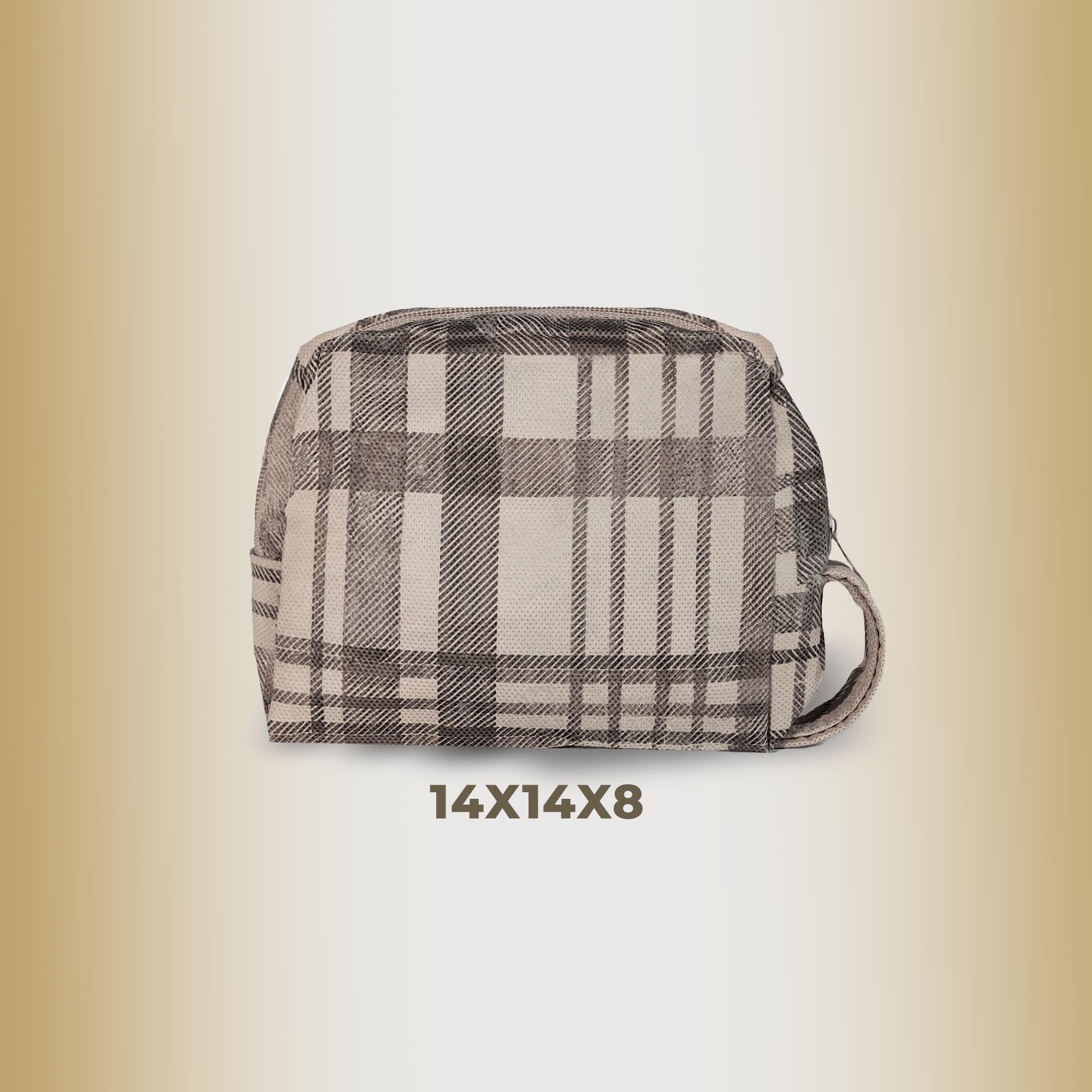 Cuty Home Plaid Muster Make -up -Tasche