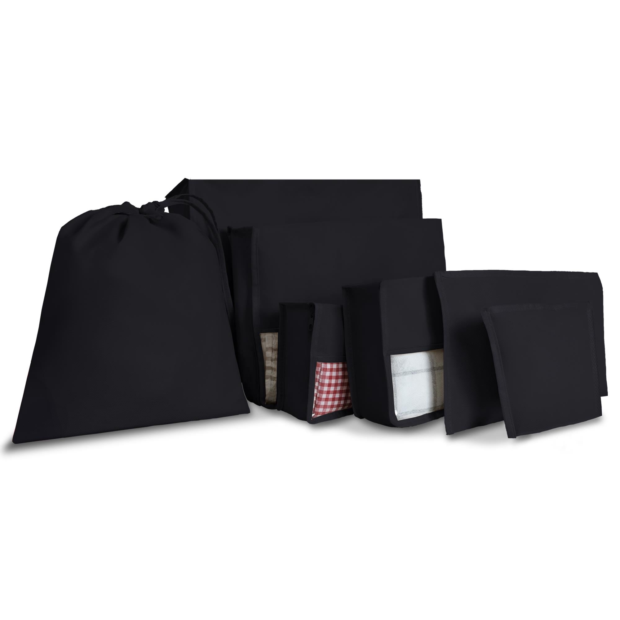 Cuty Home EV textile schwarze Koffer-Organisator-Set von 7