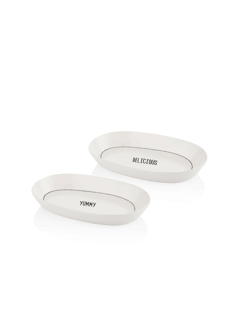Daily Tunes Oval Serving Set of 2 26cm - Exporgin | Türkiye Comes to You