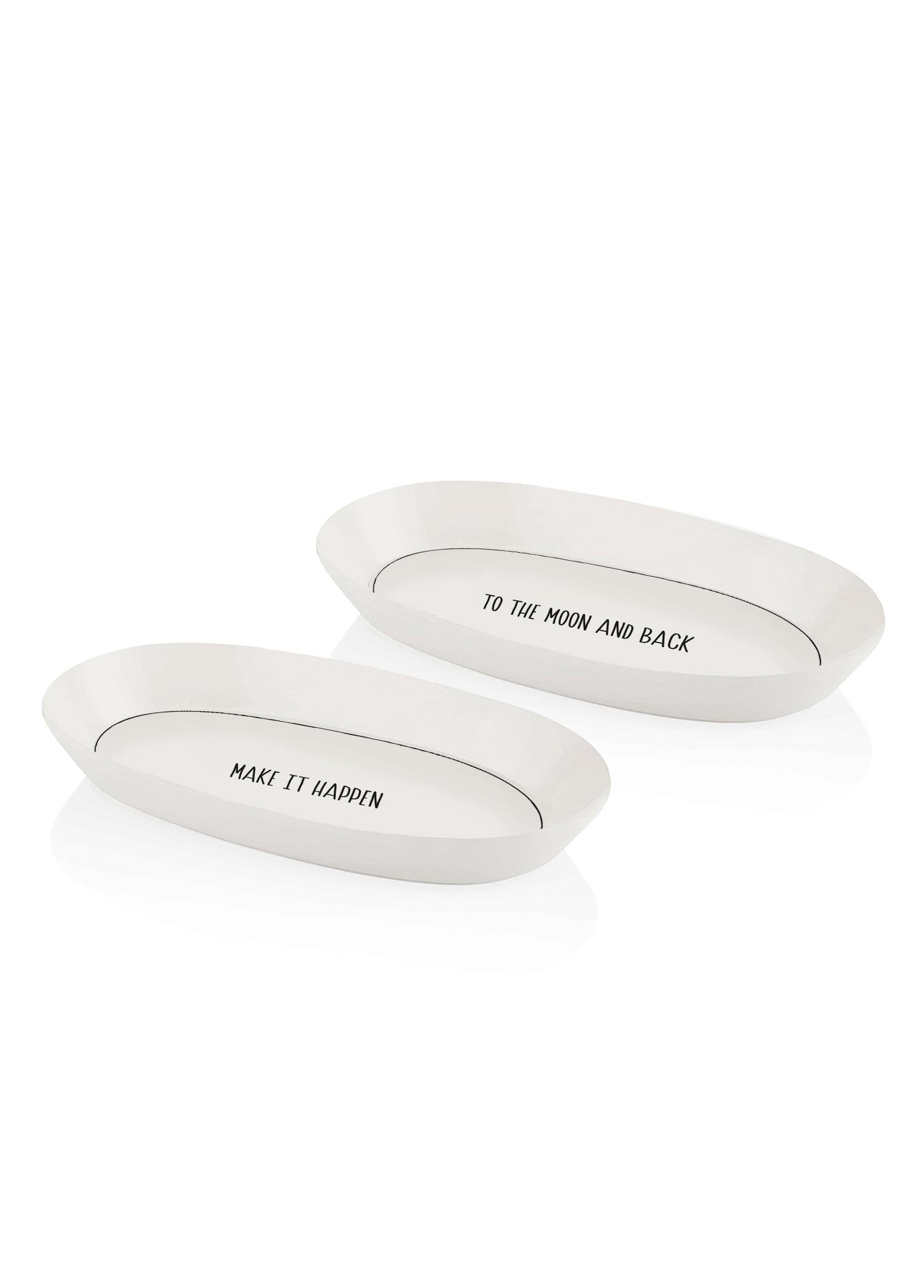 Daily Tunes Oval Serving Set of 2 29cm