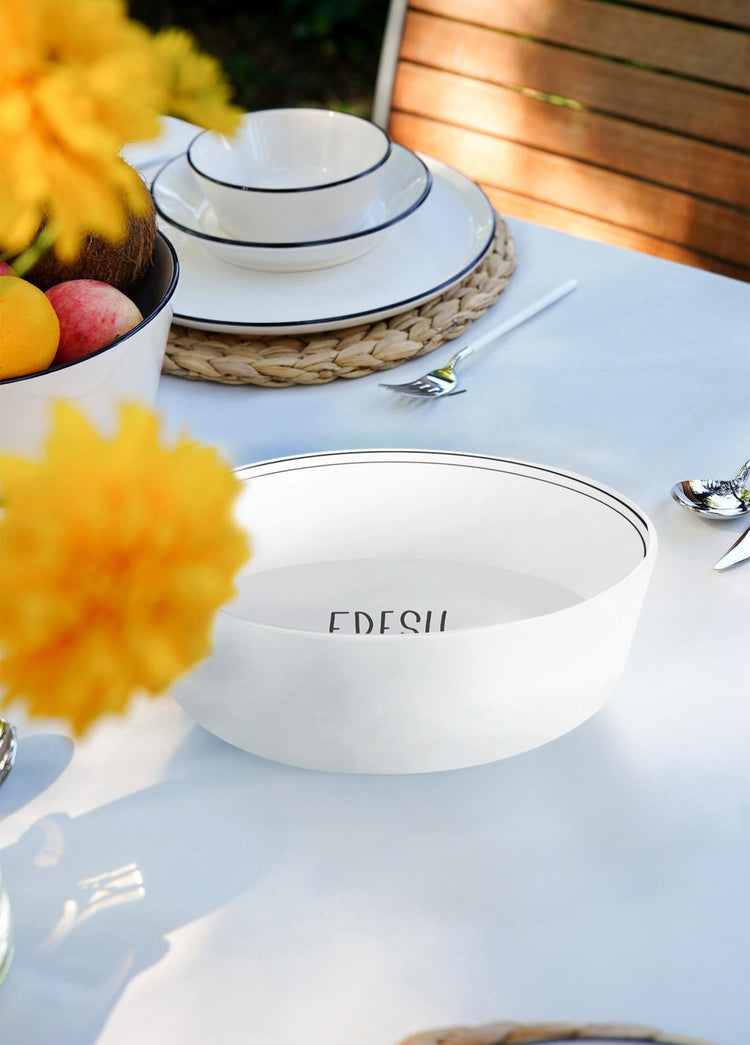 Daily Tunes Salad Bowl - 23 x 6 cm - Exporgin - Global Shopping Site