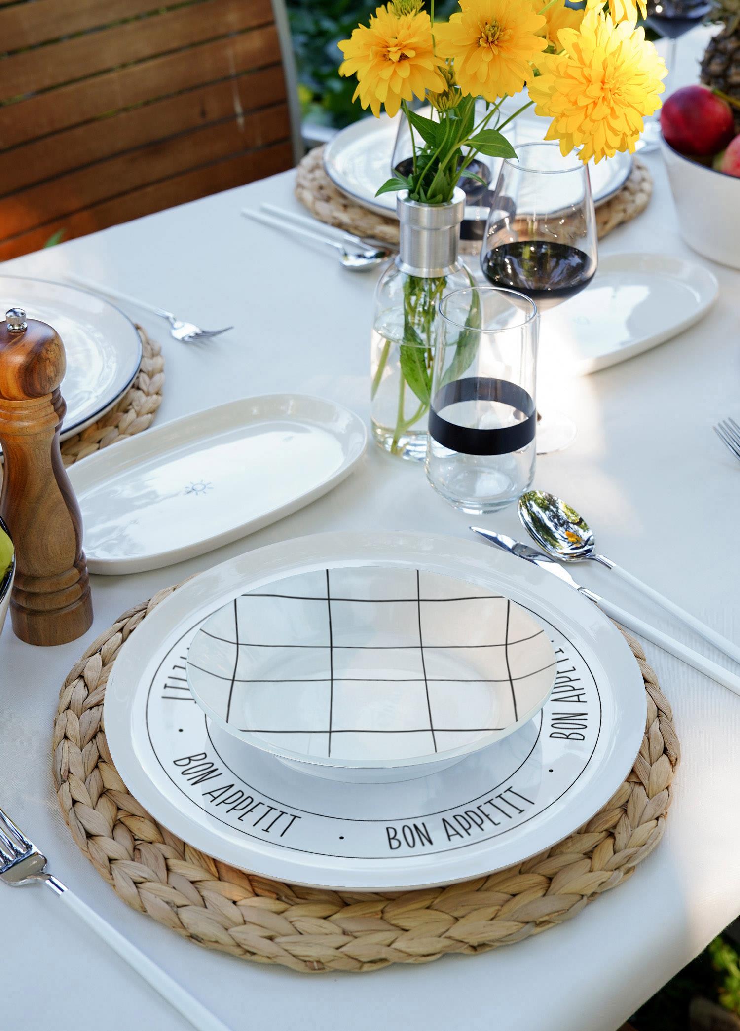 Daily Tunes Dinner Plate - Set of 6 20 cm