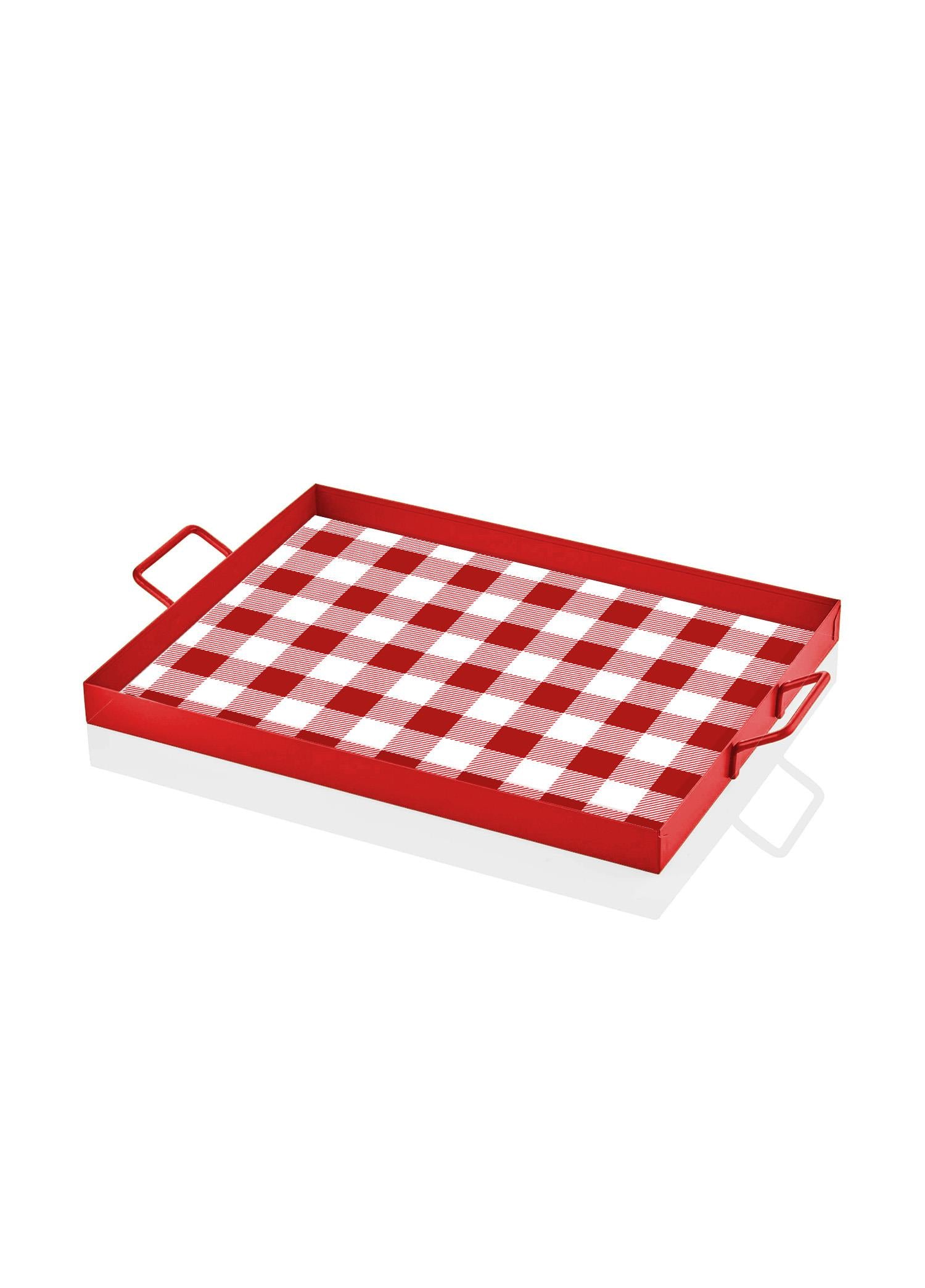 Decor Tray Red 40x30 Cm TPS0076