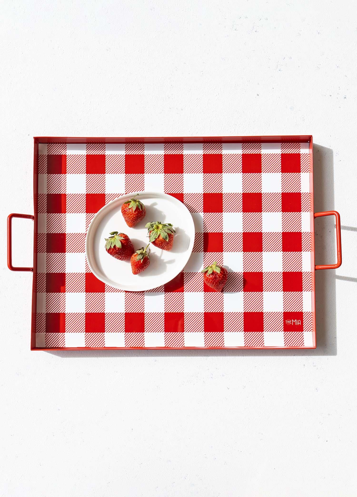 Decor Tray Red 40x30 Cm TPS0076