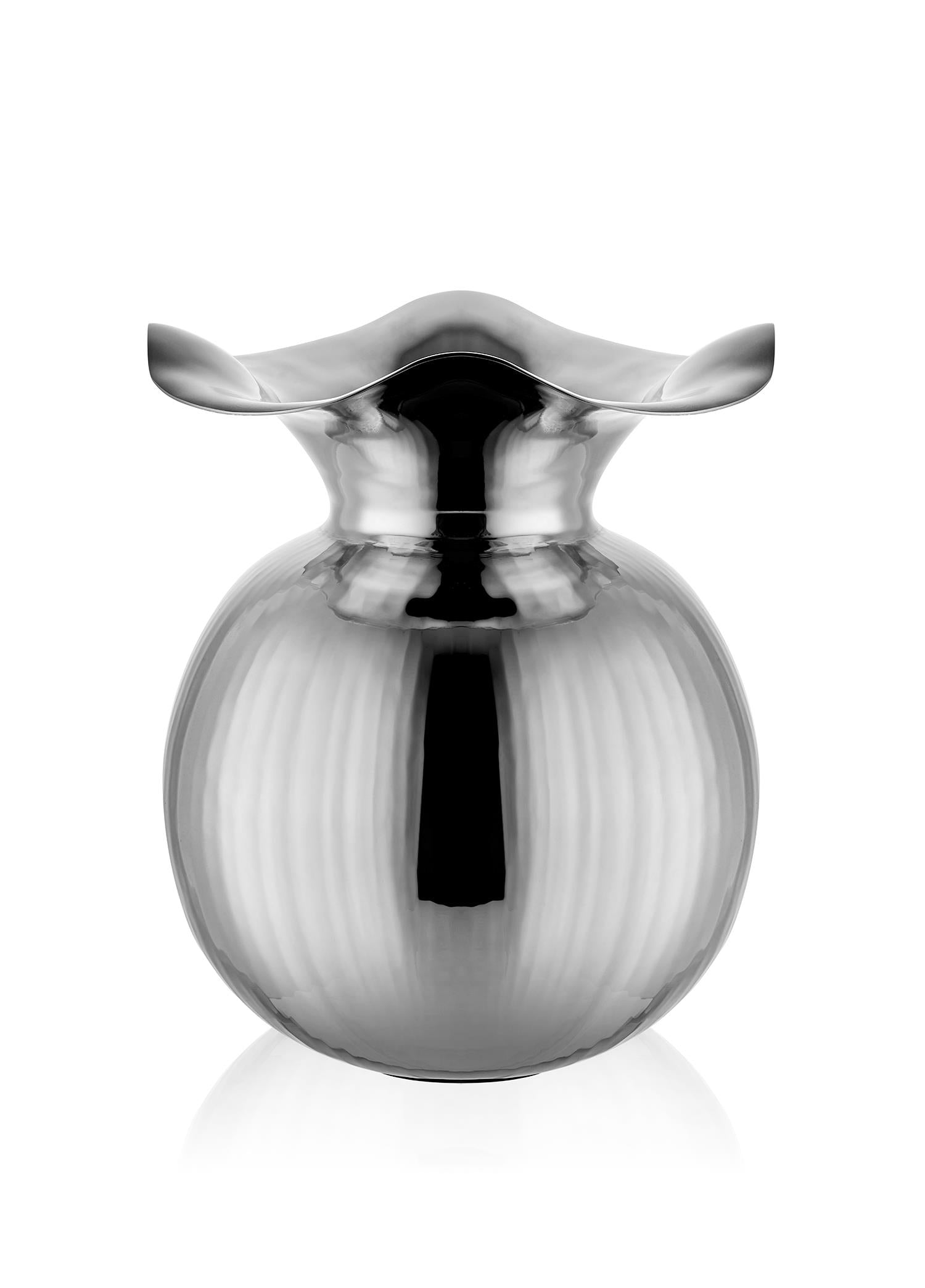 Decorative Vase Silver 30x30x34 cm