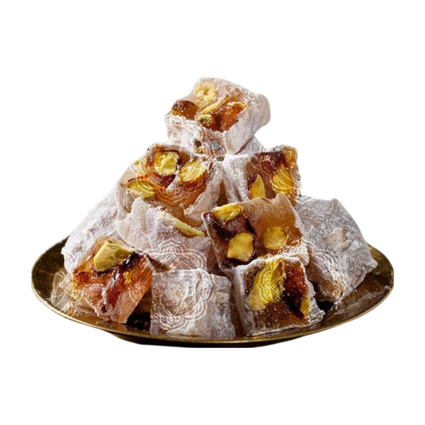 Delux Double Roasted Pistachio Turkish Delight - Premium Turkish Confection with a Rich Pistachio Flavor - Exporgin - Global Shopping Site
