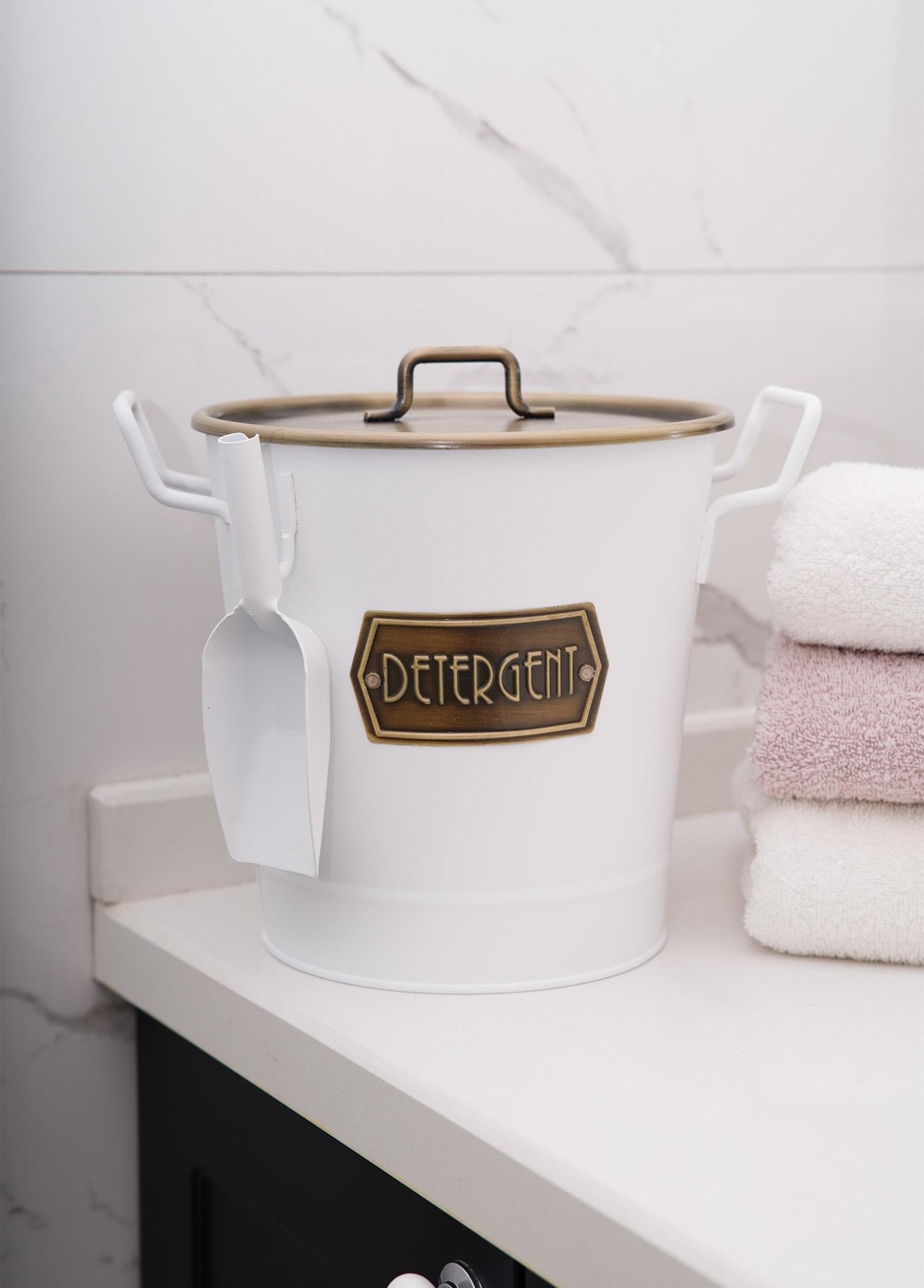 Detergent Storage Container White MGL0028 - Exporgin | Türkiye Comes to You