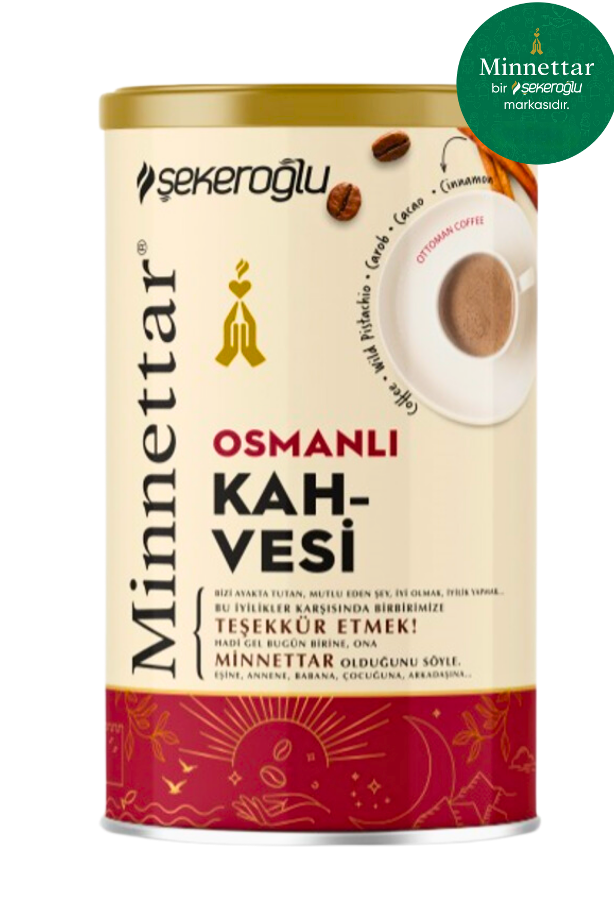 Ottoman -Kaffee von Minnettar 200 Gr Spezialzylinderbox