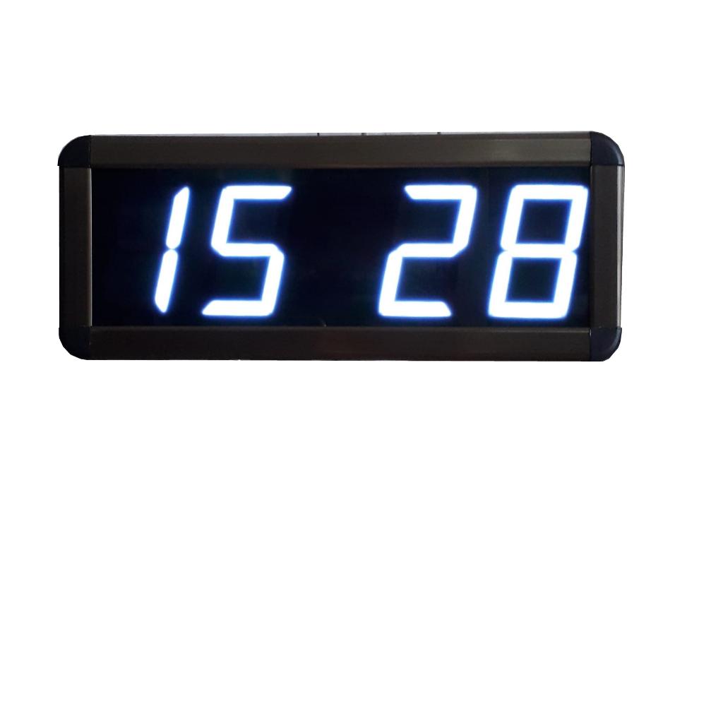 Digital Wall Clock (Case Dimensions: 15x37 cm - White)