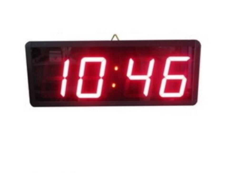 Digital Wall Clock (Case Dimensions: 16x40 cm - Red)