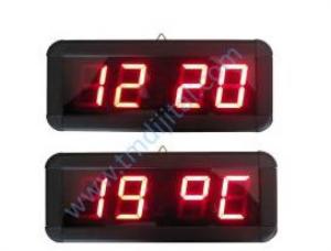 Digital Wall Clock and Degree (Thermometer) (Case Dimension: 7x17 cm)