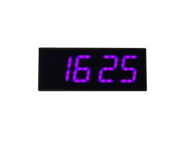 Température et humidité de l'horloge à LED numérique - Rose (Dimensions du boîtier: 12x30 cm)