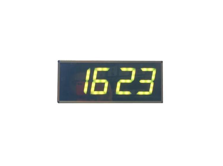 Muro LED digital y reloj de mesa - Amarillo (Dimensiones de la caja: 15x37 cm)