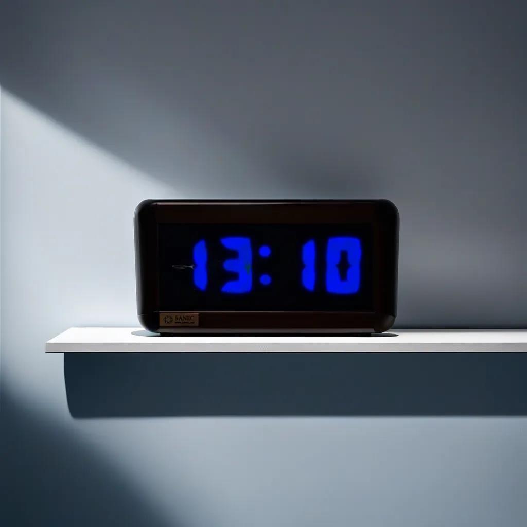 Digital LED Wall and Table Clock and Degree - Blue (Case Dimension: 16x40 cm)