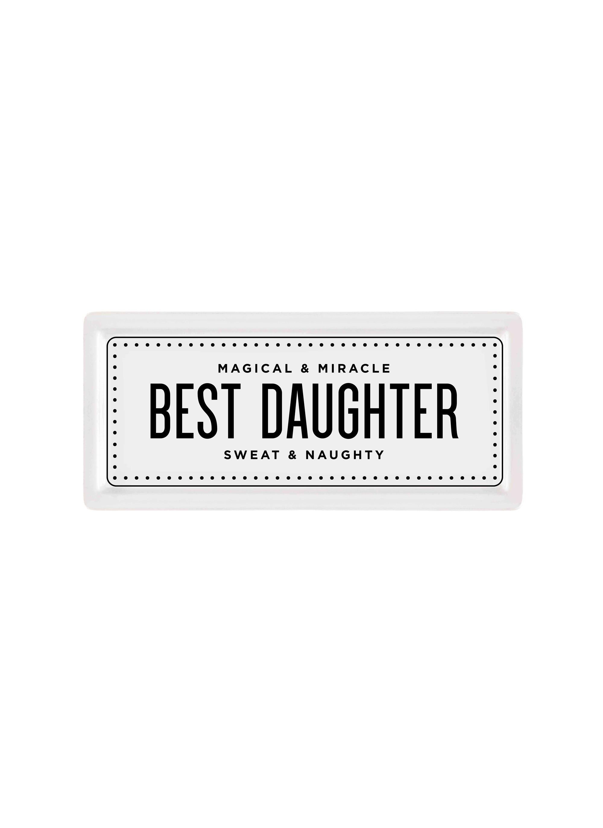 Rectangular Service Best Daughter - 35 x 16 Cm