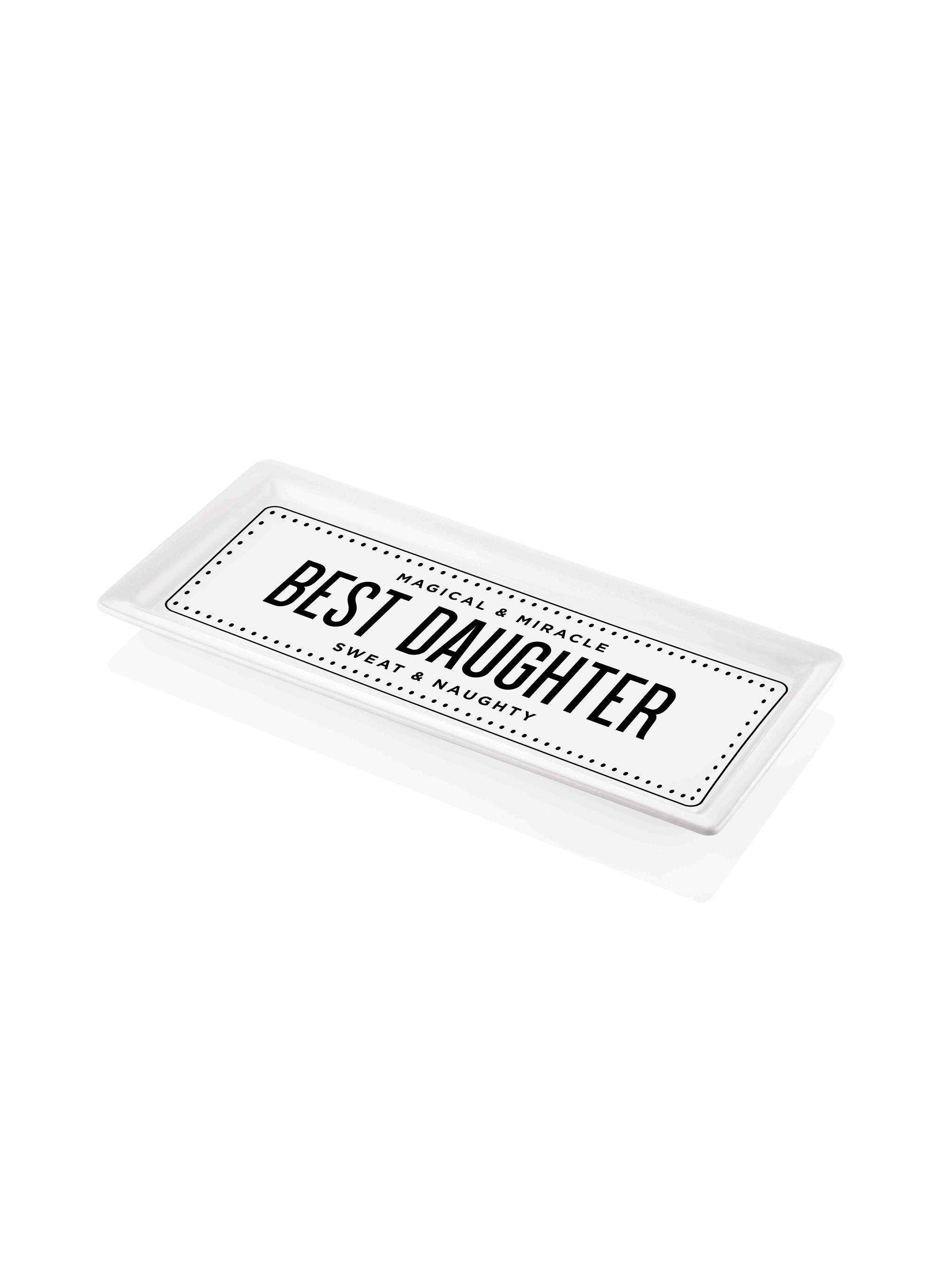 Rectangular Service Best Daughter - 35 x 16 Cm