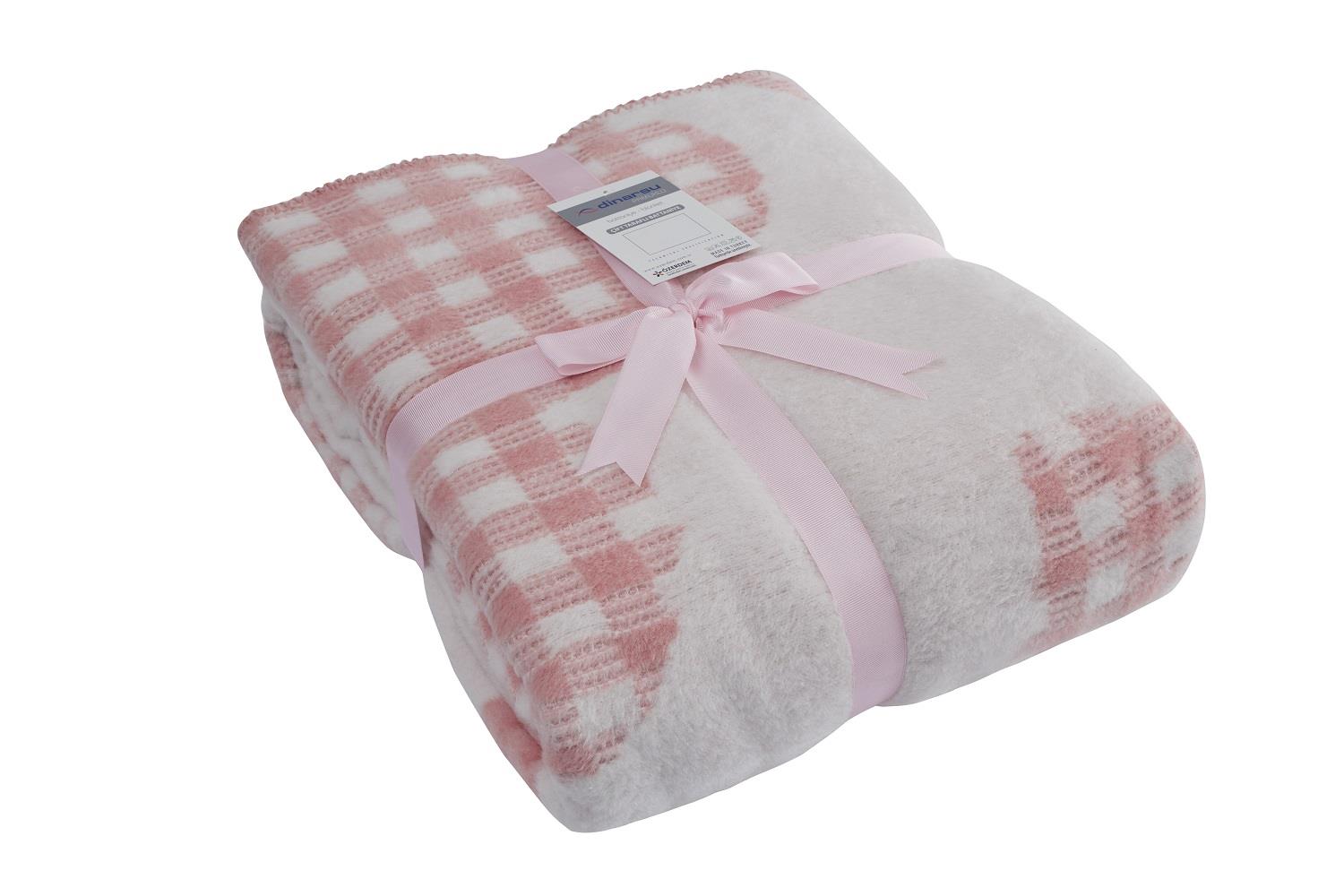 Dinarsu Double Cotton coperta Bella rosa