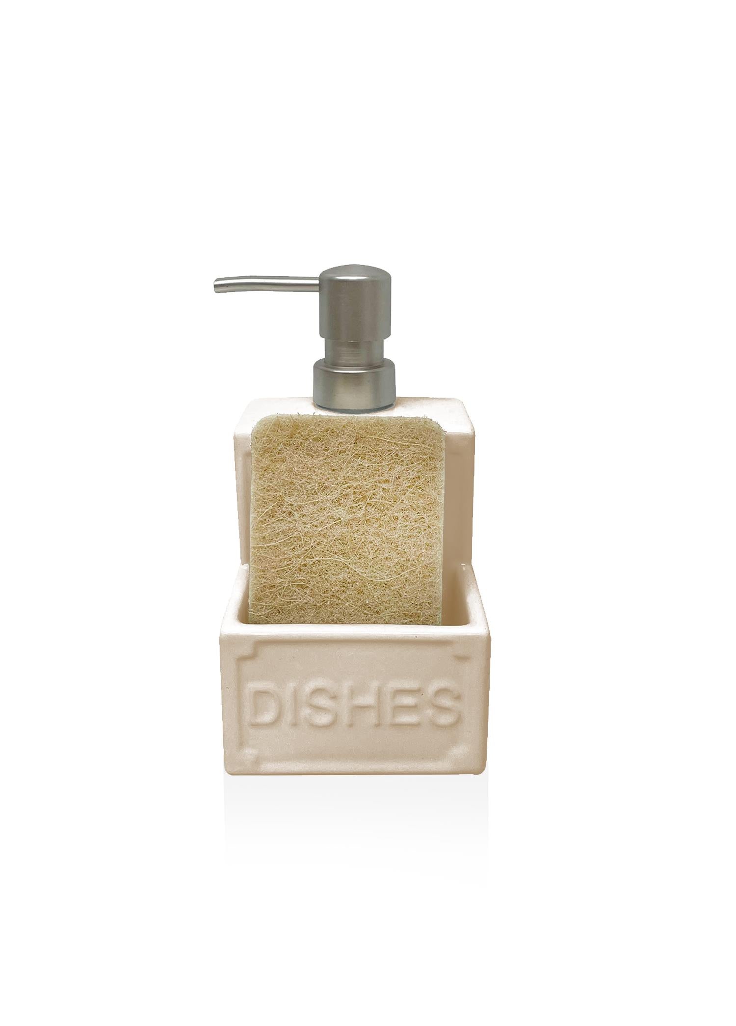 Dishes Liquid Soap Dispenser Beige 350 ml