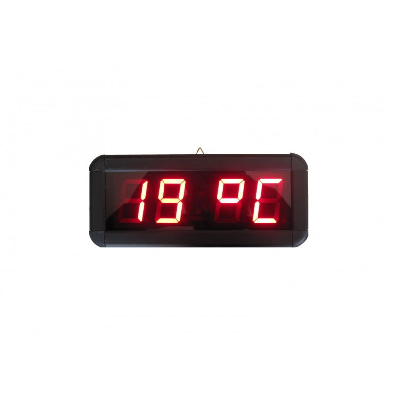 Digital Clock with Display (Case: 7x17 cm - Red)