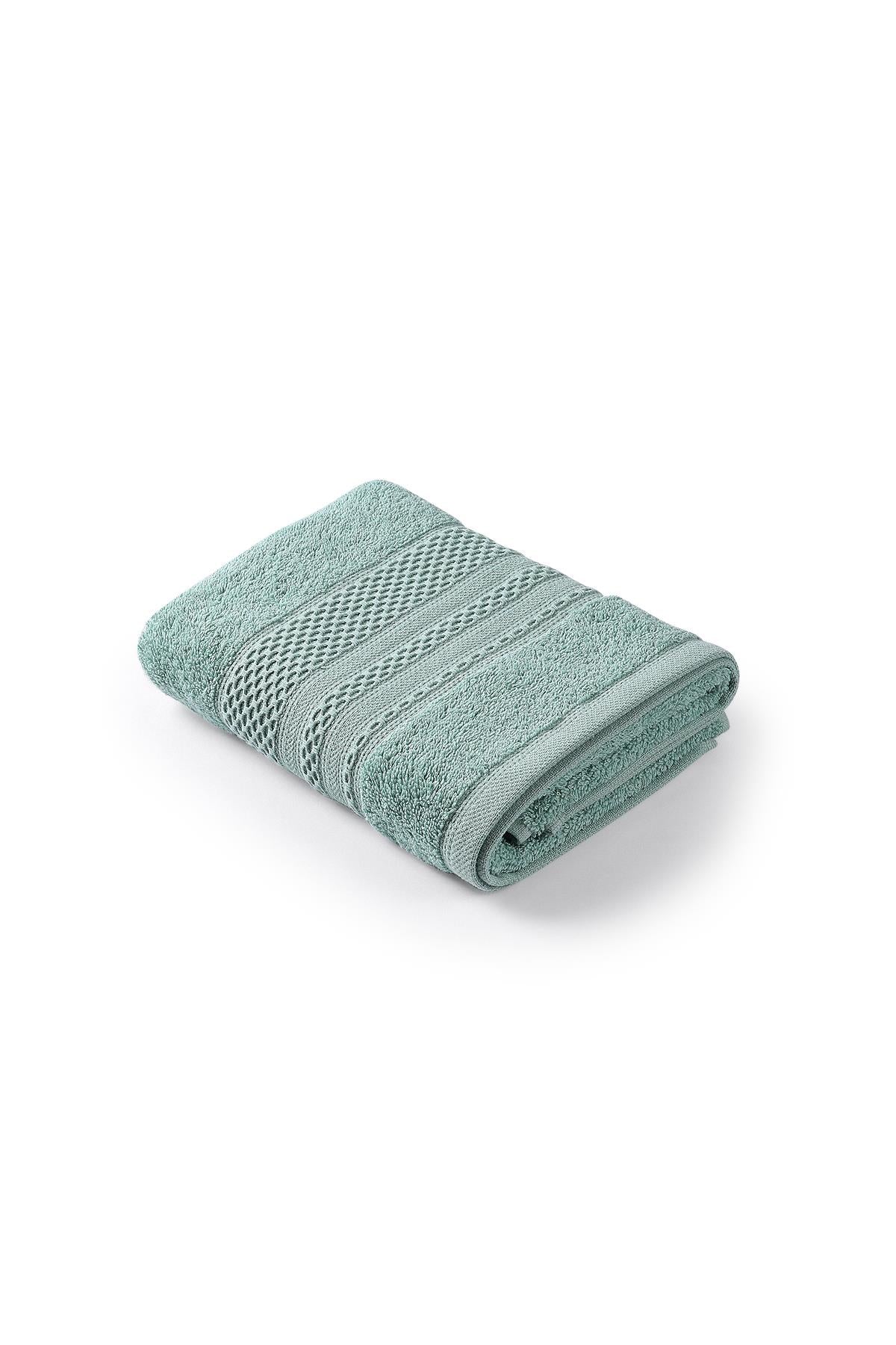 Softy - set di cotone 100% di asciugamano a 4 mani / faccia 50x90 cm verde