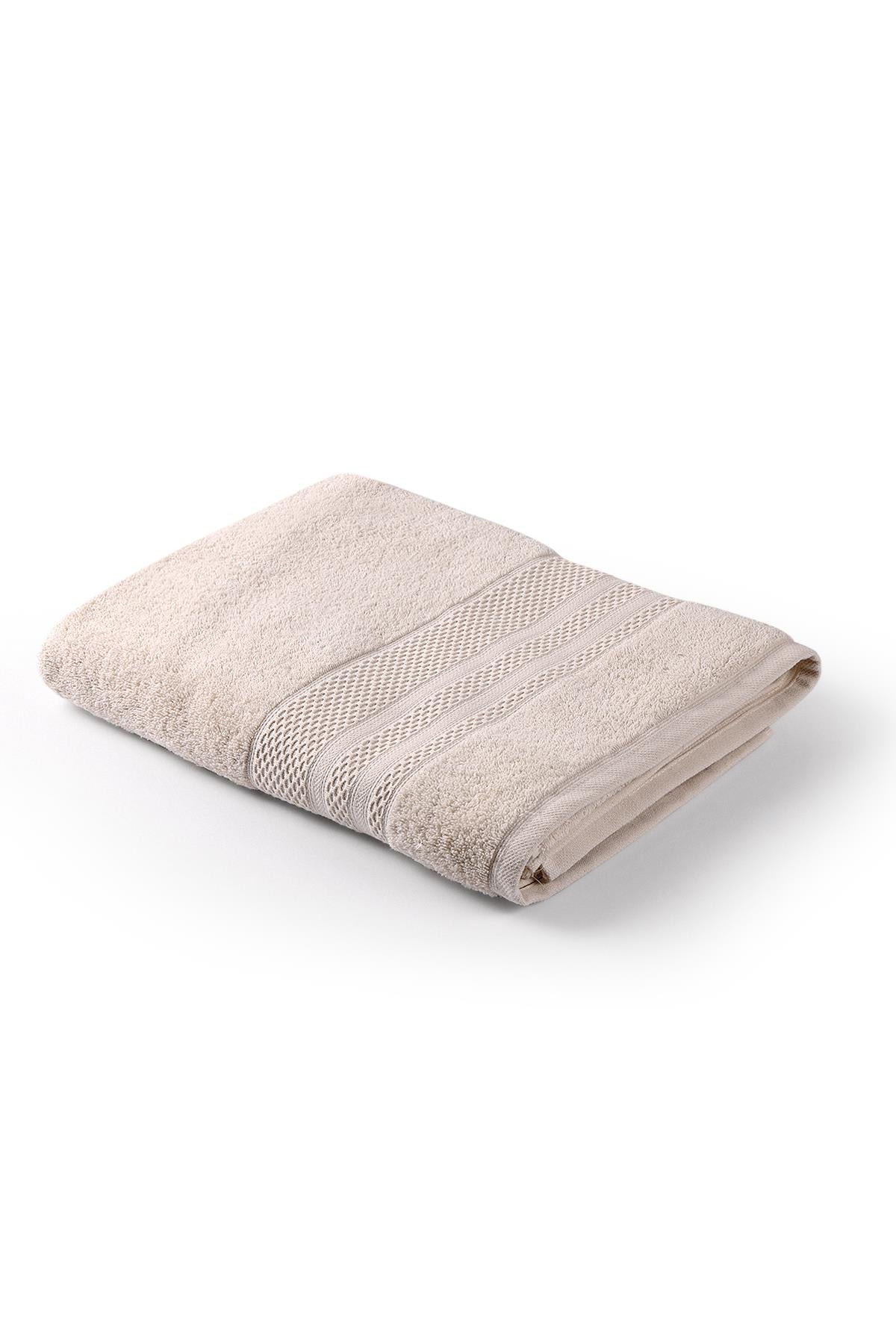 Softy - asciugamano a mano / viso in cotone naturale 100% 50x90 cm beige