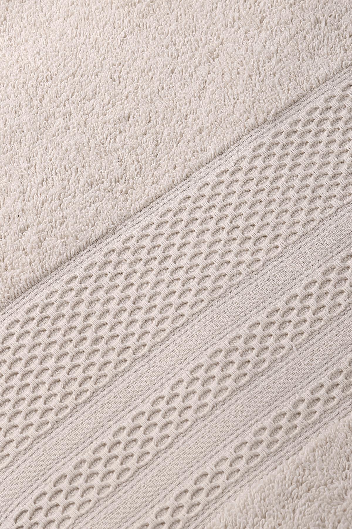 Softy - asciugamano a mano / viso in cotone naturale 100% 50x90 cm beige