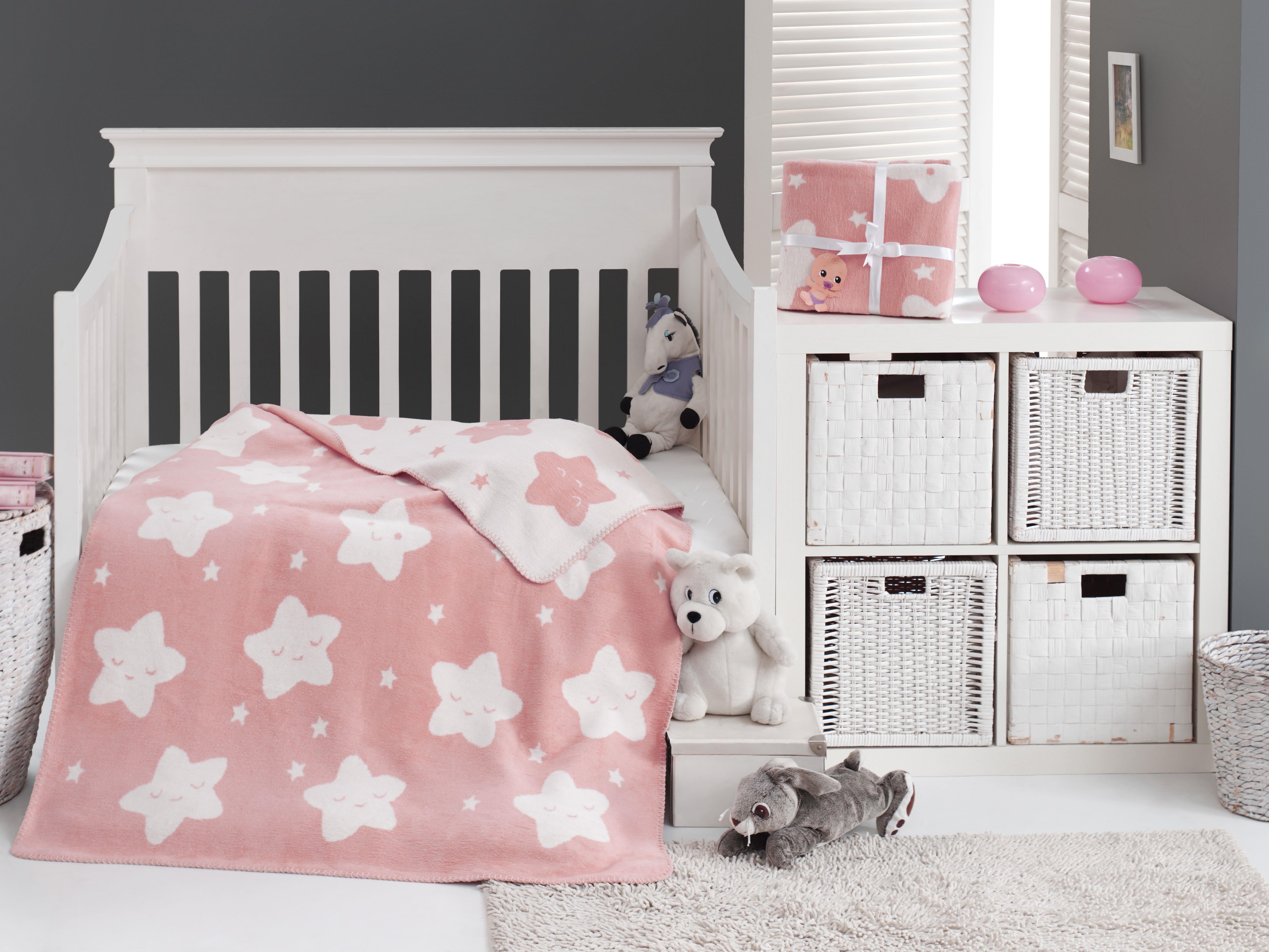 Dolce Bonita Home Cotton Baby Boppet Star Pink