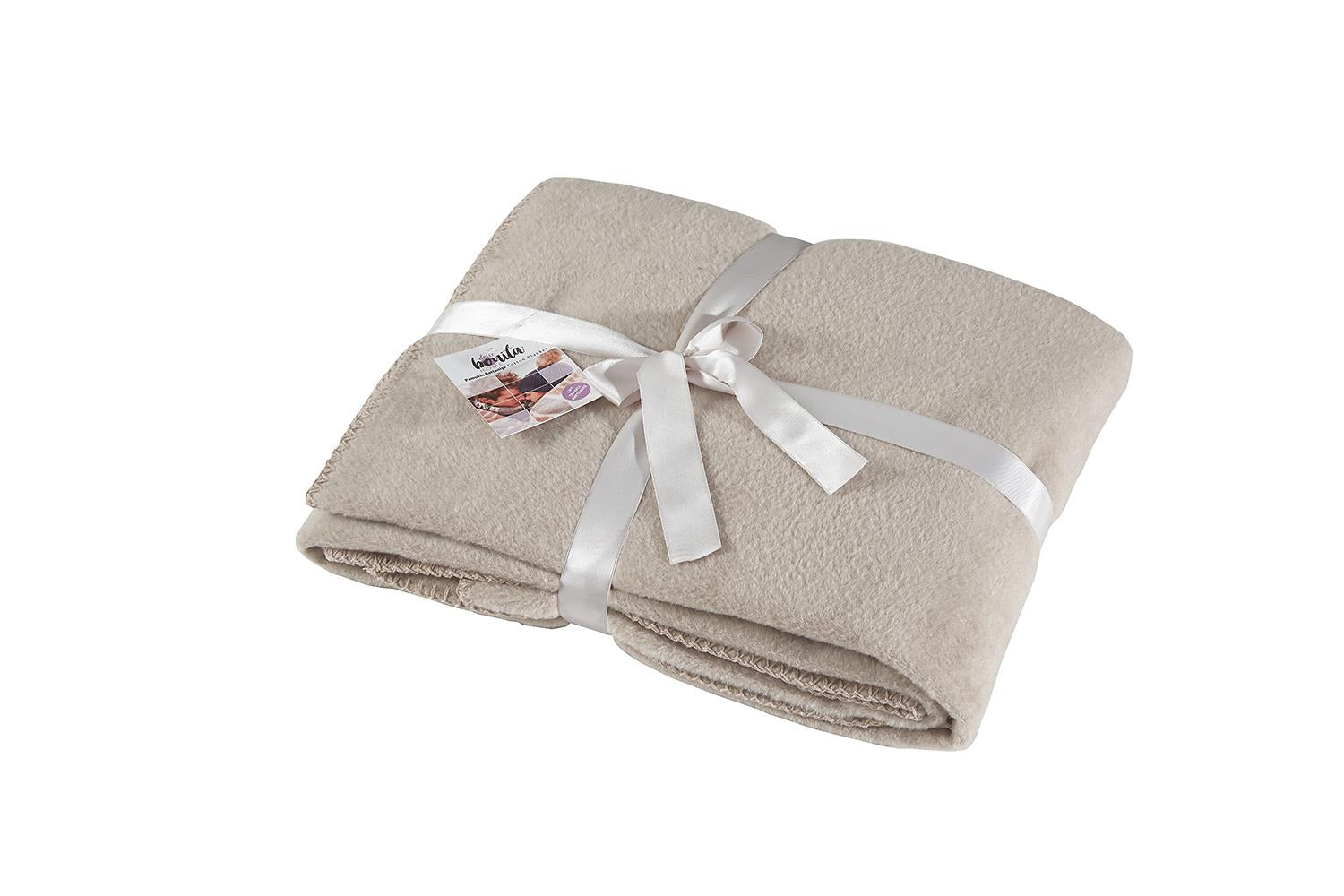 Dolce Bonita Home Cotton TV coperta 127x155 Beige di base