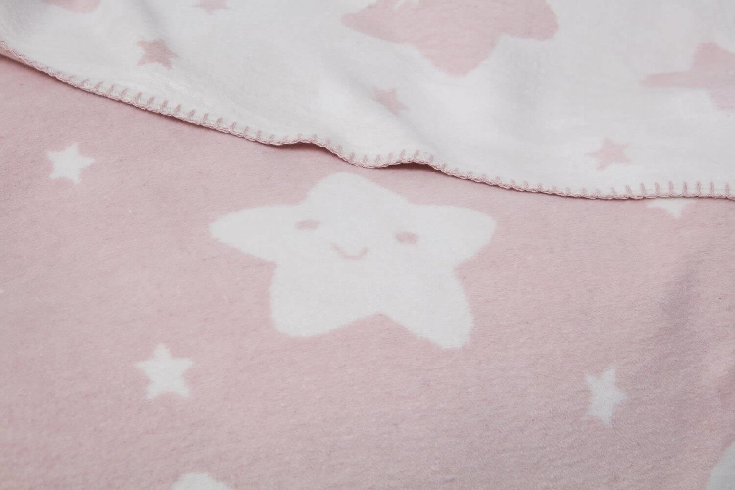 Dolce Bonita Home Cotton Baby Blanke Star Light Powder