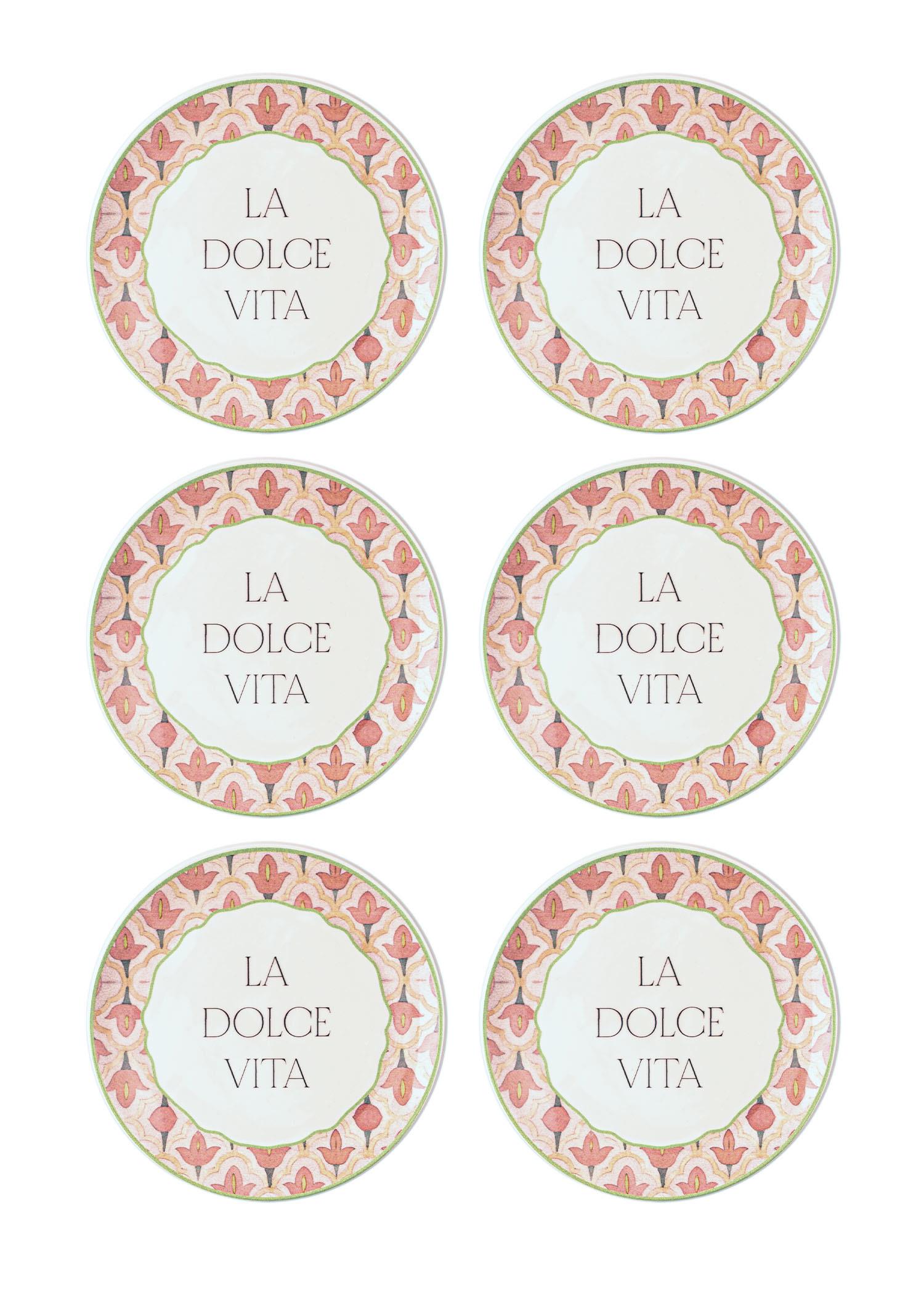 Dolce Vita Cake Plate Set of 6 19 cm DVT0001