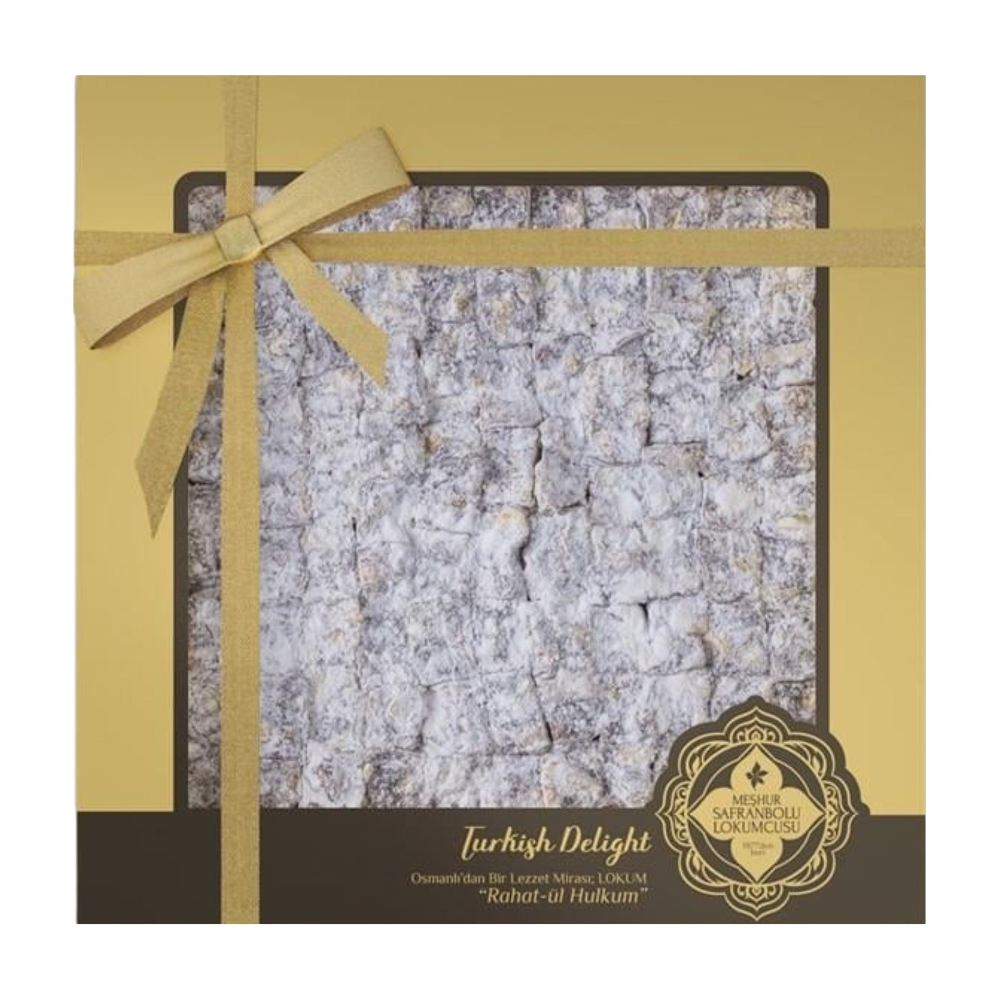 Double Roasted Turkish Delight – 15% Pistachio, Powdered Sugar Coated, Traditional Recipe – 550g (19,40 oz) - Exporgin - Global Shopping Site