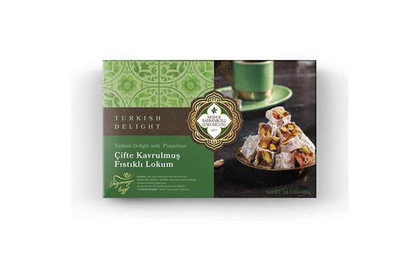 Double Roasted Turkish Delight with Pistachios – 400g (14.11 oz) - Exporgin - Global Shopping Site