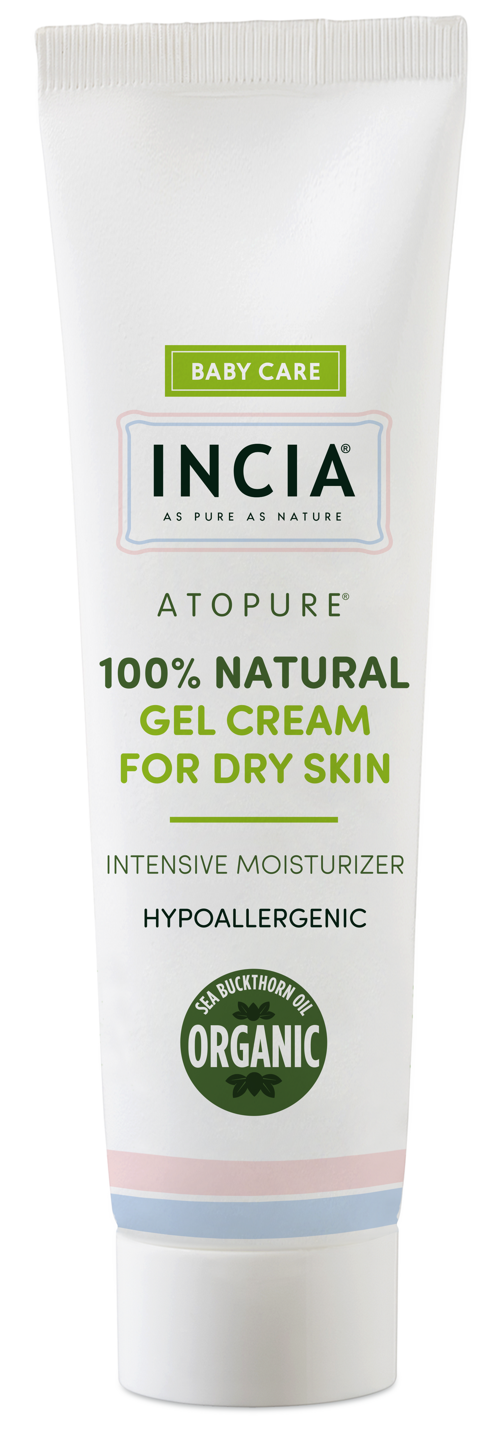 Incia 100% natürliche Gelcreme für trockene Haut