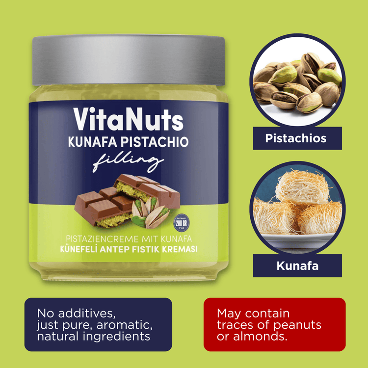 Dubai Chocolate Making Kit with Pistachio Kunafa Cream (Chocolate Not Included) - Exporgin - Global Shopping Site