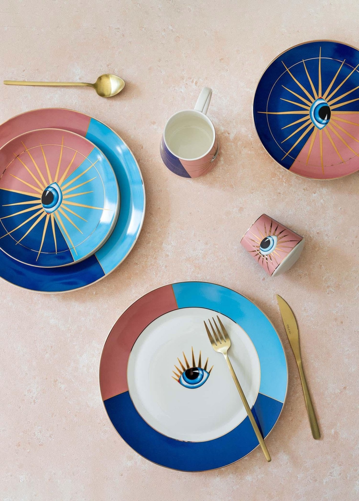 Eye Cake Plate for 6 People - Exporgin | Türkiye Comes to You