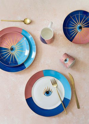 Eye Cake Plate for 6 People - Exporgin | Türkiye Comes to You