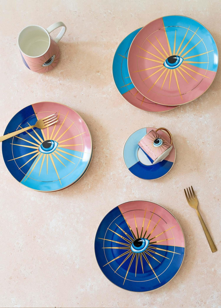 Eye Cake Plate for 6 People - Exporgin | Türkiye Comes to You