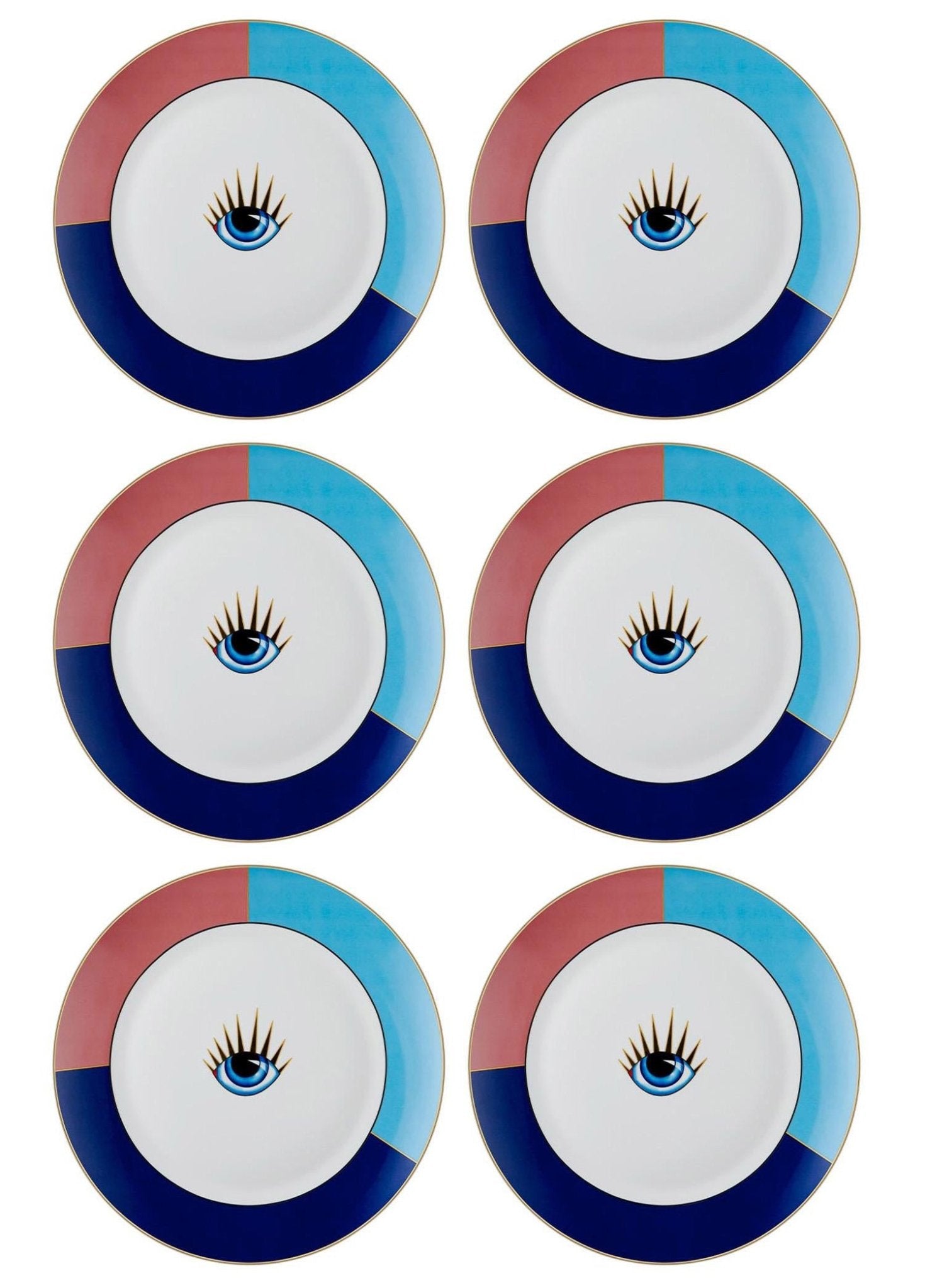 Eye Serving Plate for 6 Persons - Exporgin | Türkiye Comes to You