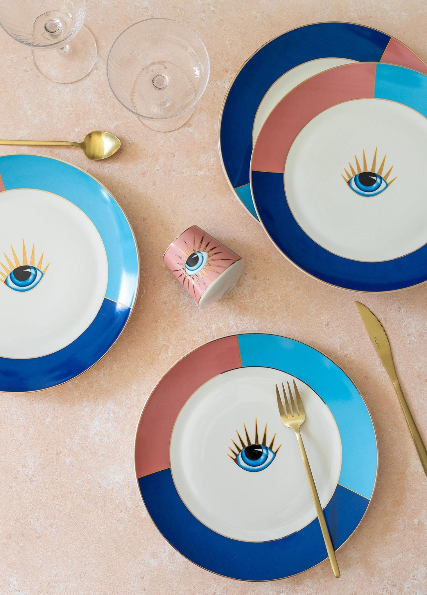 Eye Serving Plate for 6 Persons - Exporgin | Türkiye Comes to You