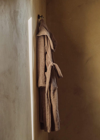 Fine Cotton Gray Bathrobe Small Medium - Exporgin - Global Shopping Site