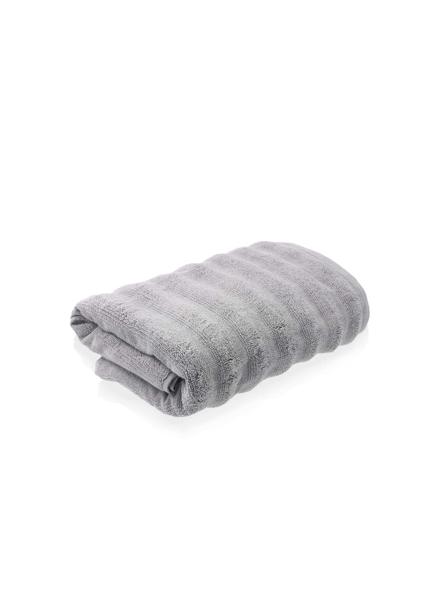 Fine Cotton Gray Bath Towel 140x70 Cm