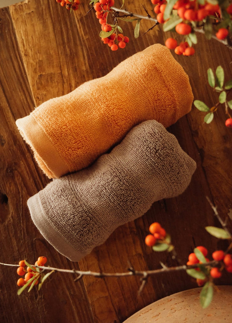 Fine Cotton TerraCotta Hand Towel 50x30 Cm - Exporgin | Türkiye Comes to You