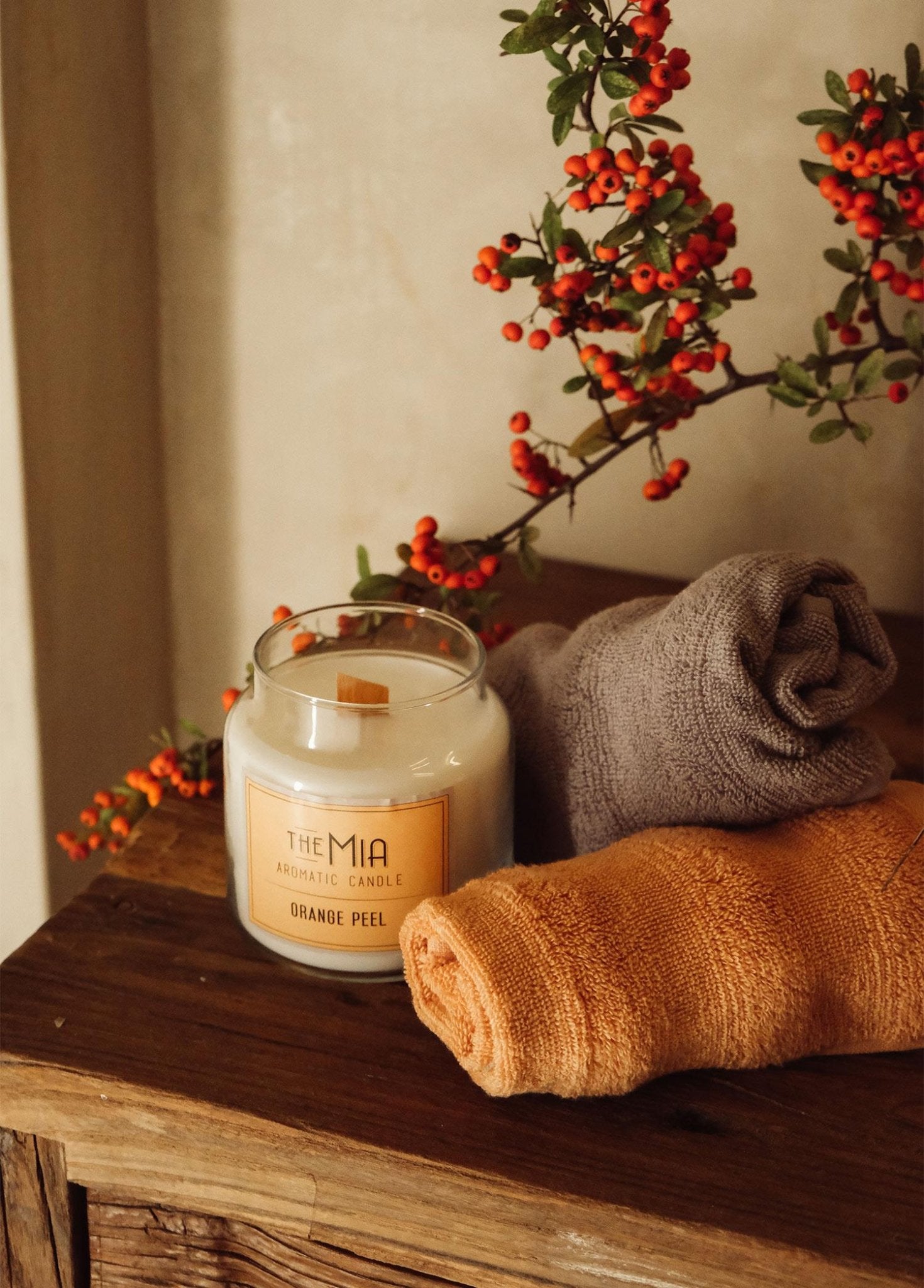 Fine Cotton TerraCotta Hand Towel 50x30 Cm - Exporgin | Türkiye Comes to You